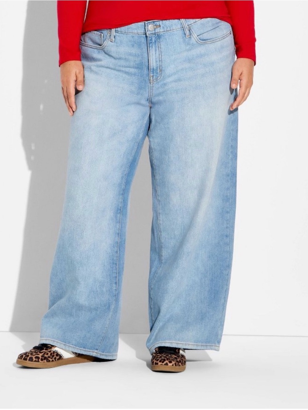 Wild Fable Low Rise Wide Leg Baggy Jeans Size 17